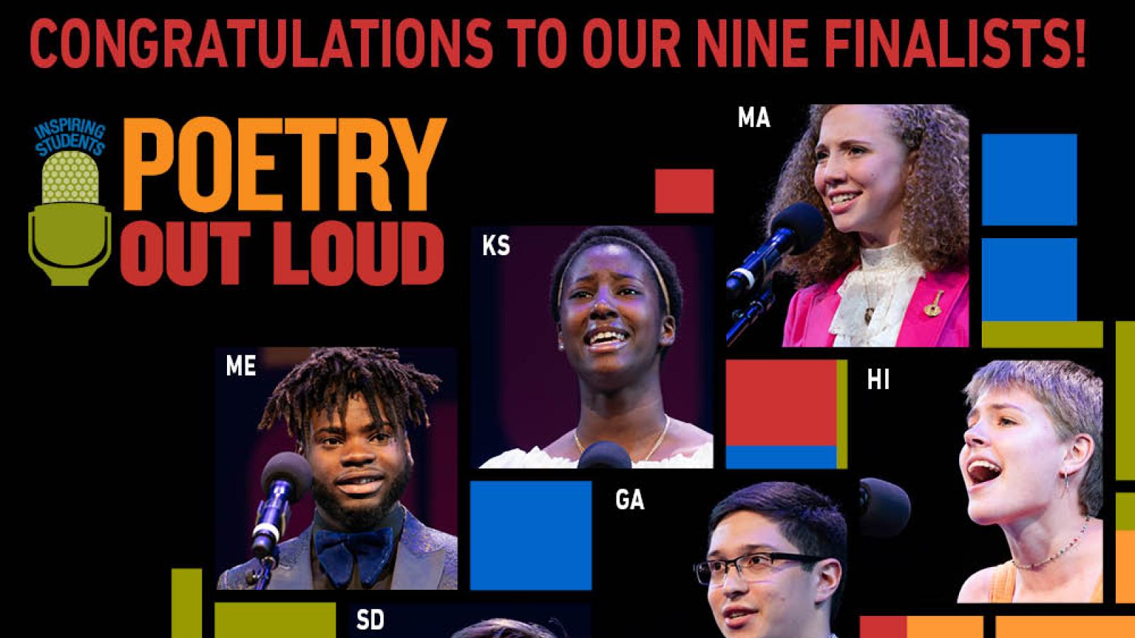 Final Contest for the Title of 2019 National Poetry Out Loud Champion on May 1, 2019 National